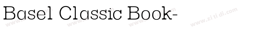 Basel Classic Book字体转换